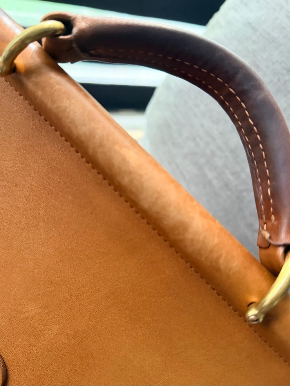 Vintage Coach Beekman 5266 Briefcase British Tan Glove Tanned Leather USA 1996